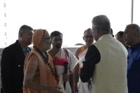 HH Swamiji received by Prof. B. S. Sahay, Director, IIM Jammu and team